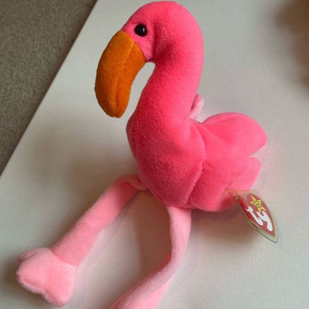 Vintage Pinky Flamingo Ty Beanie Baby